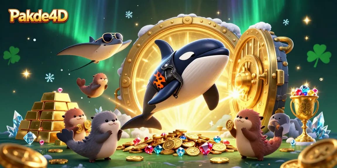 Engage in thrilling lottery action with Pakde4D as lively sea creatures celebrate wealth.