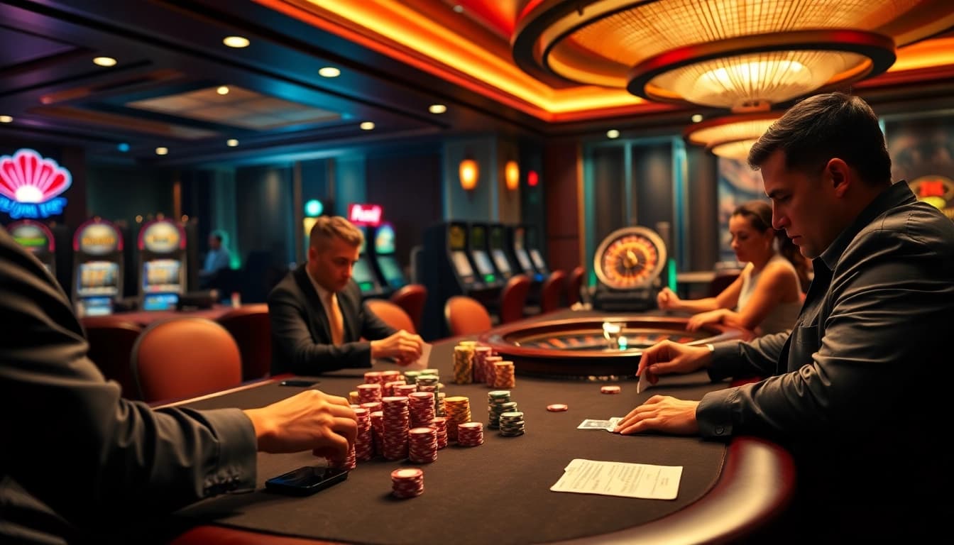 Vivez l'excitation de jouer dans un casino en ligne fiable avec des tables de poker captivantes et des roues de roulette.