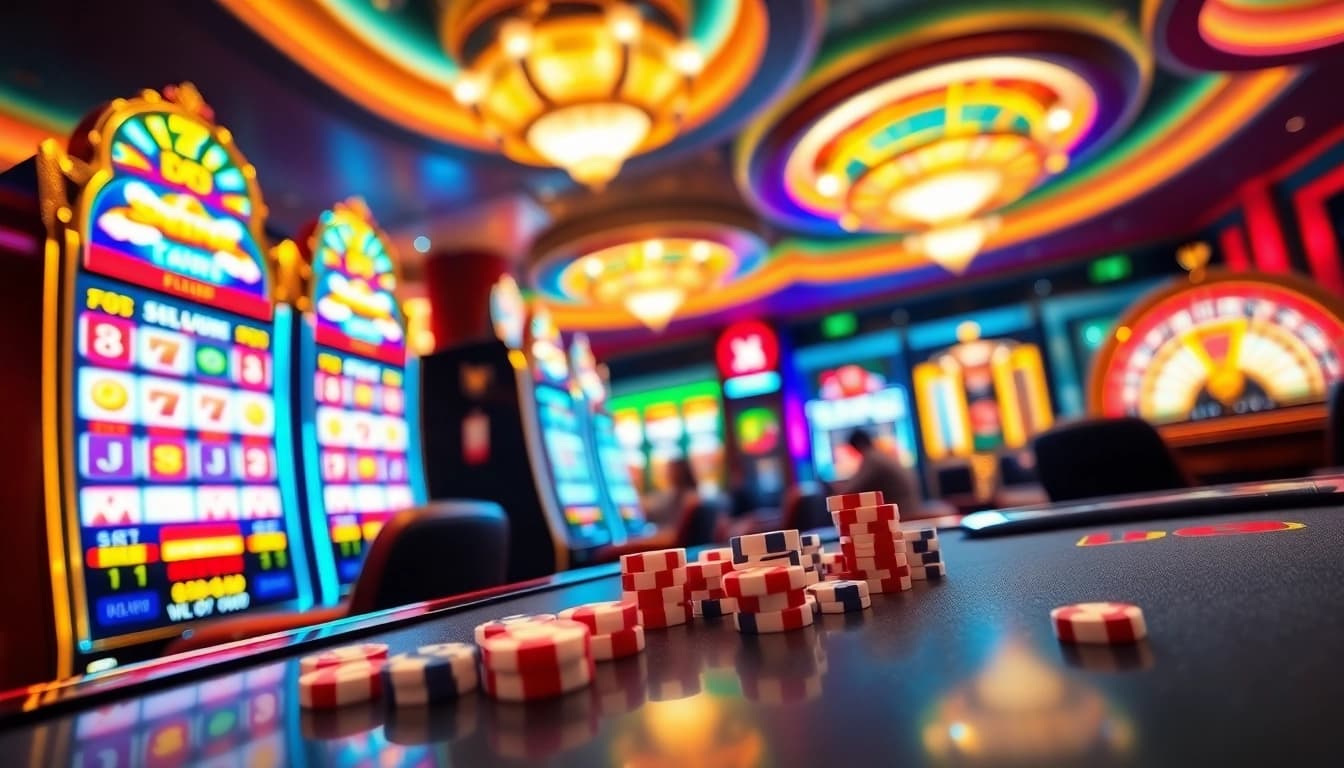 Experience the excitement of seven 77 slot login amidst luxurious casino ambiance with thrilling slot machines.