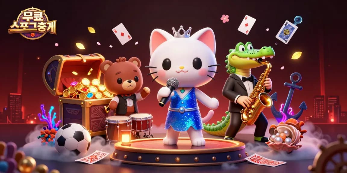 Experience 무료스포츠중계 excitement with dynamic sports betting elements in a vibrant 3D scene.