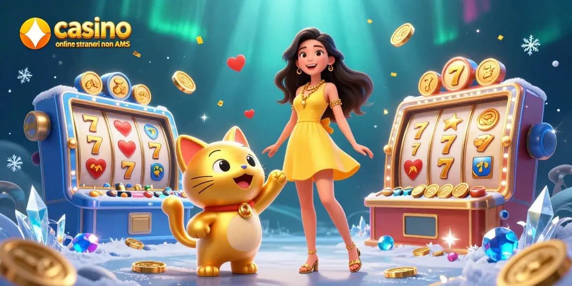 Scopri l'emozione nei casino online stranieri non AAMS con slot vivaci e simboli fortunati dorati.