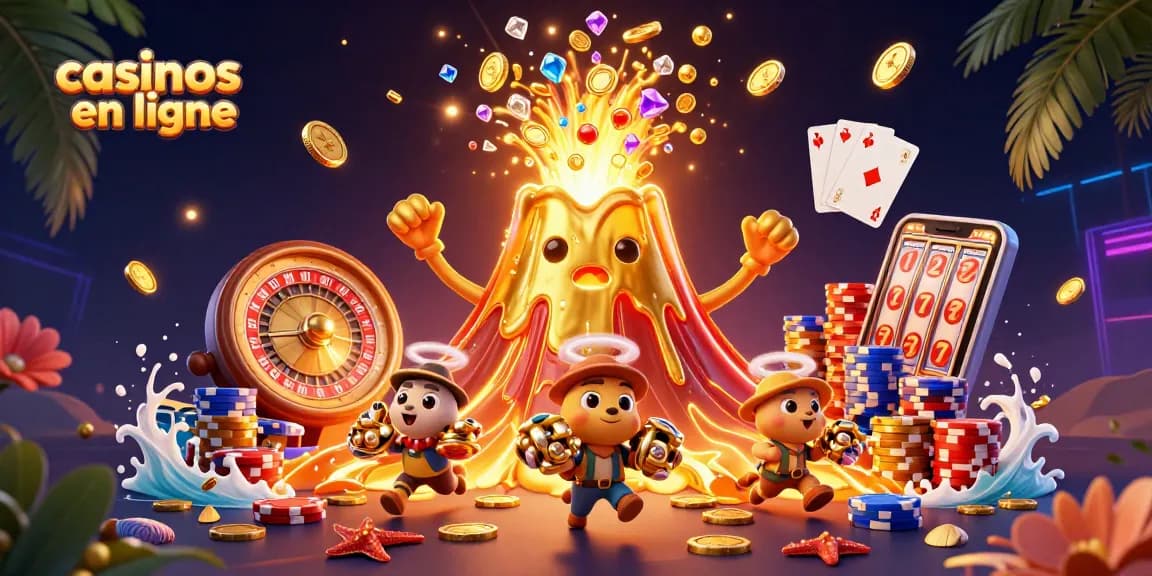 Profitez des casinos en ligne avec une scène dynamique de jeux et de trésors