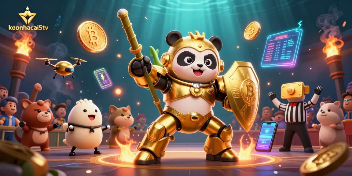 Join the excitement with keonhacai5tv as vibrant crypto-themed casino elements ignite the competition.