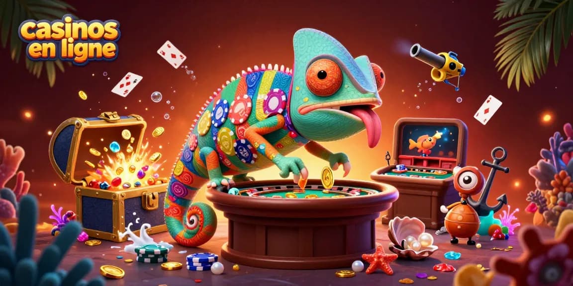 Des joueurs aux casinos en ligne collectionnent des pièces d'or dans une scène animée sous-marine.