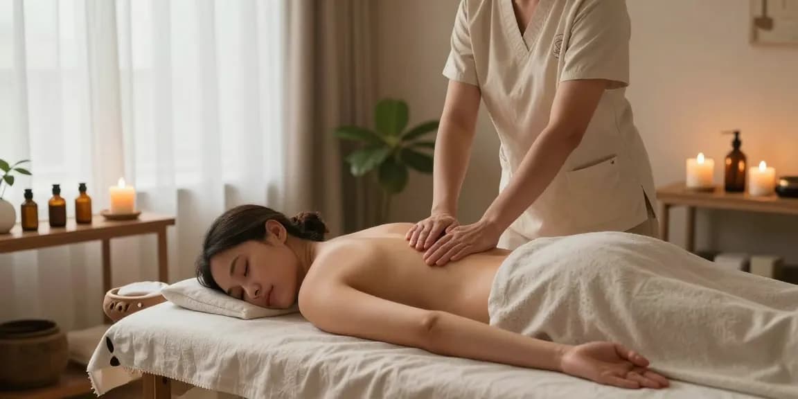 대구스웨디시 massage therapy setting with tranquil ambiance and essential oils.