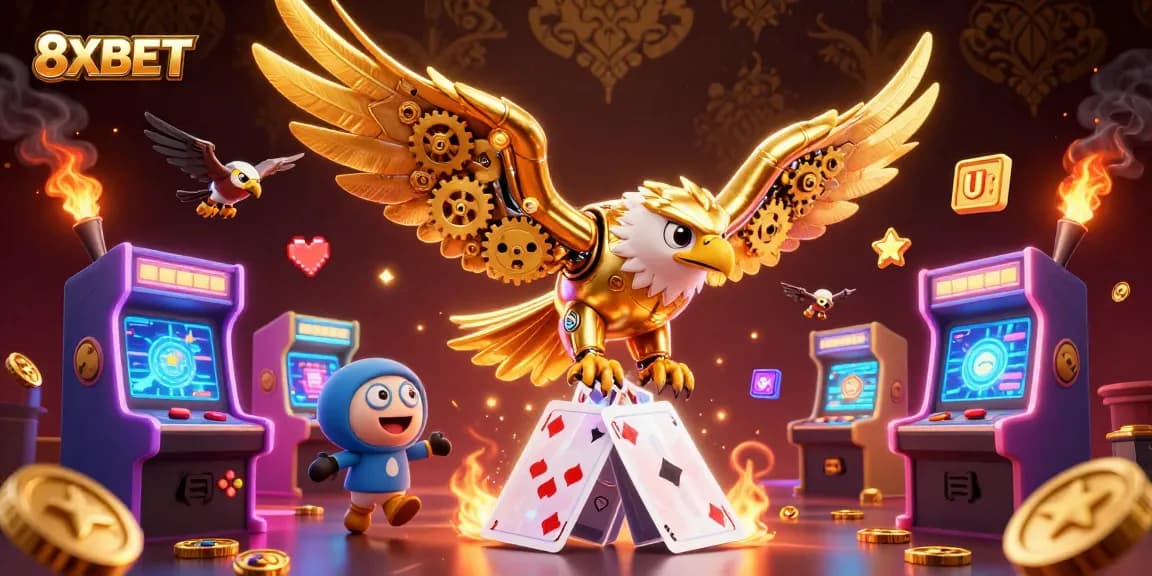 Engage in thrilling gambling action with 8XBET's vibrant casino experience featuring dynamic game elements and colorful visuals.