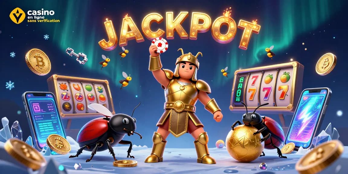 Jouer dans un casino en ligne sans vérification avec des scènes de gain et un environnement festif