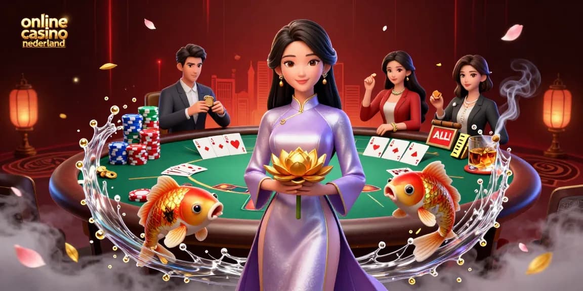 Engage with online casino nederland showcasing an immersive poker scene full of vibrant details.