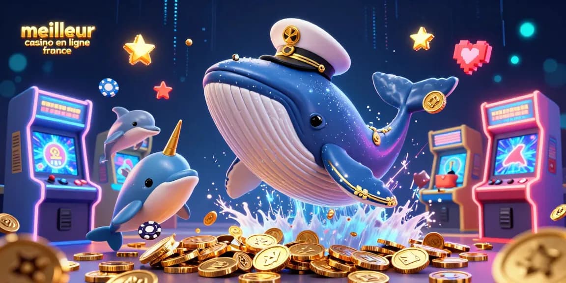 Découvrez le meilleur casino en ligne France avec cette illustration animée de jeux et personnages captivants.