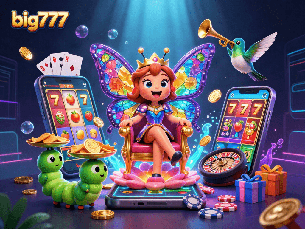 Experience thrilling gameplay and vibrant visuals in big777's colorful casino world.