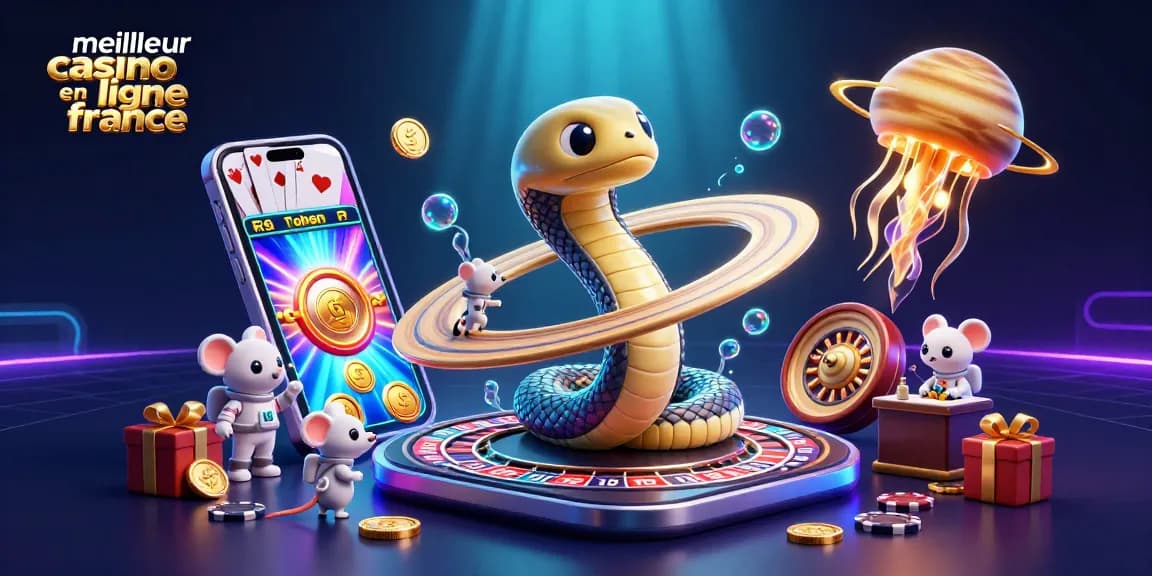 Gagnez au meilleur casino en ligne France avec des astronautes pariant sur Saturne et des jeux de casino.
