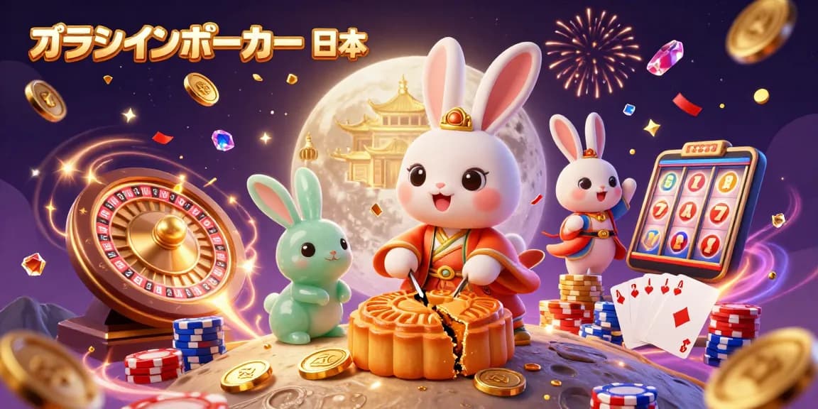 オンラインポーカー 日本の楽しい風景に、ウサギと光り輝くコインが満ち溢れています。