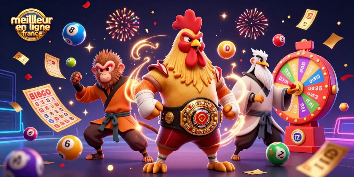 Jouer au meilleur casino en ligne France avec un perroquet de Muay Thai, un singe Shaolin, et un maître grue.