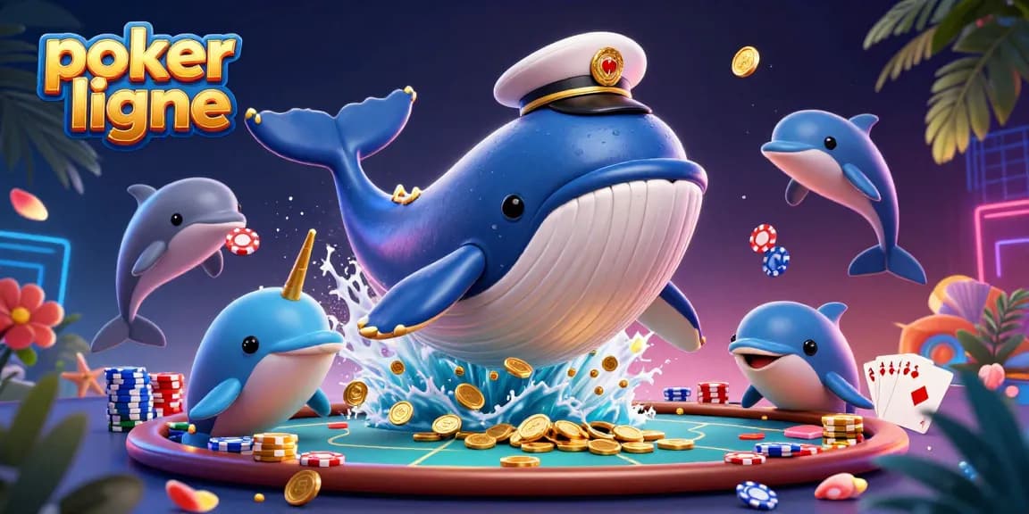 Jouez au poker en ligne avec des personnages animés dans un paysage de casino captivant.
