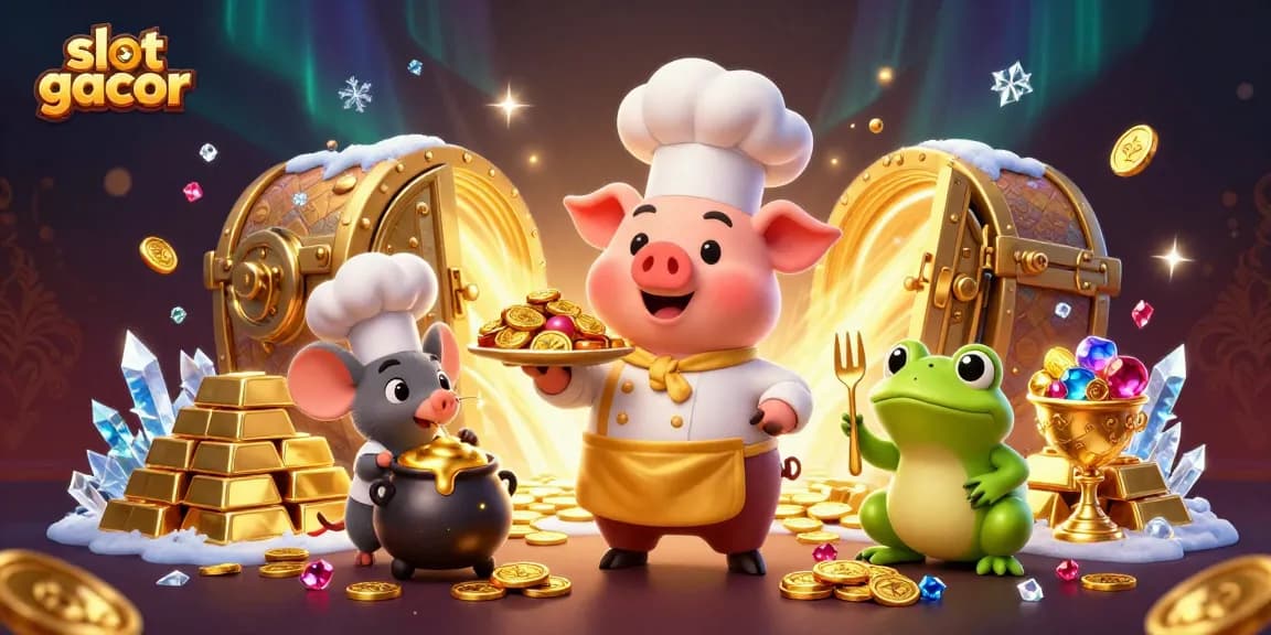 Menangkan slot gacor dengan koin emas dari chef dan teman-temannya.