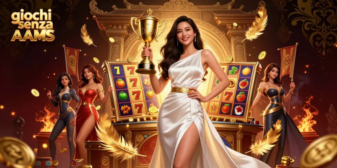 Scopri giochi emozionanti senza AAMS con un glorioso trofeo in un lussuoso contesto di gioco.