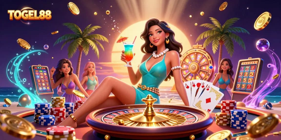 Engage with TOGEL88's vibrant casino atmosphere, celebrating winning moments in slots and games.