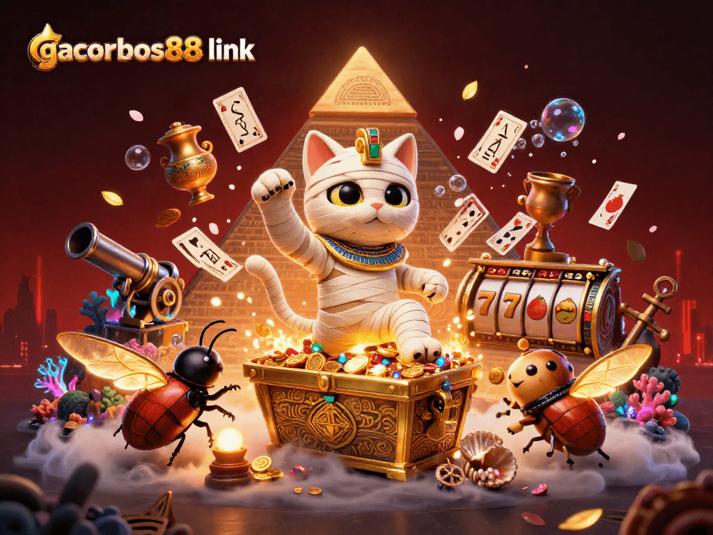 Play slots and experience winning spins with gacorbos88 link in a vibrant casino scene.