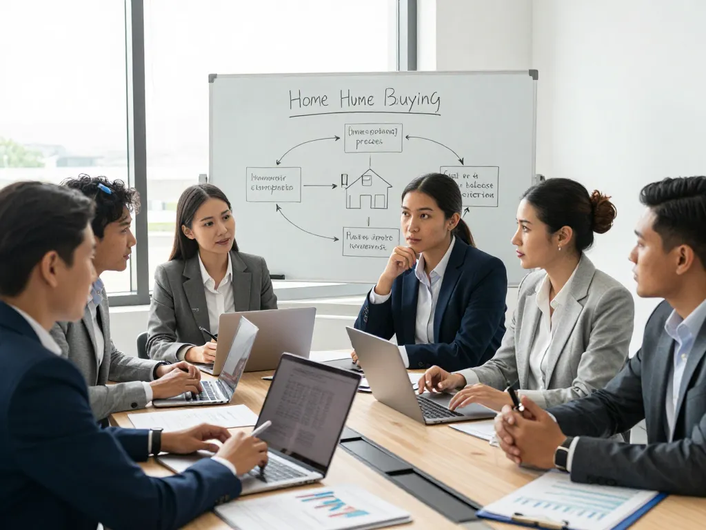 Investors from the Nationwide investors group collaborating in a modern office, discussing real estate strategies.