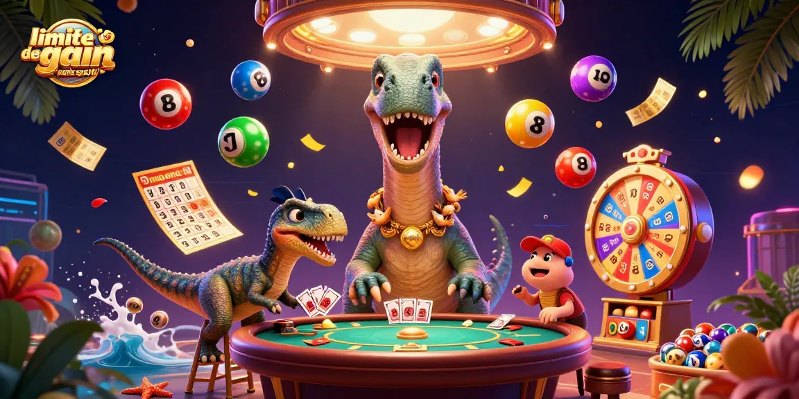 Limite de gain paris sportif avec une illustration dynamique de personnages et éléments de jeu dans un casino.