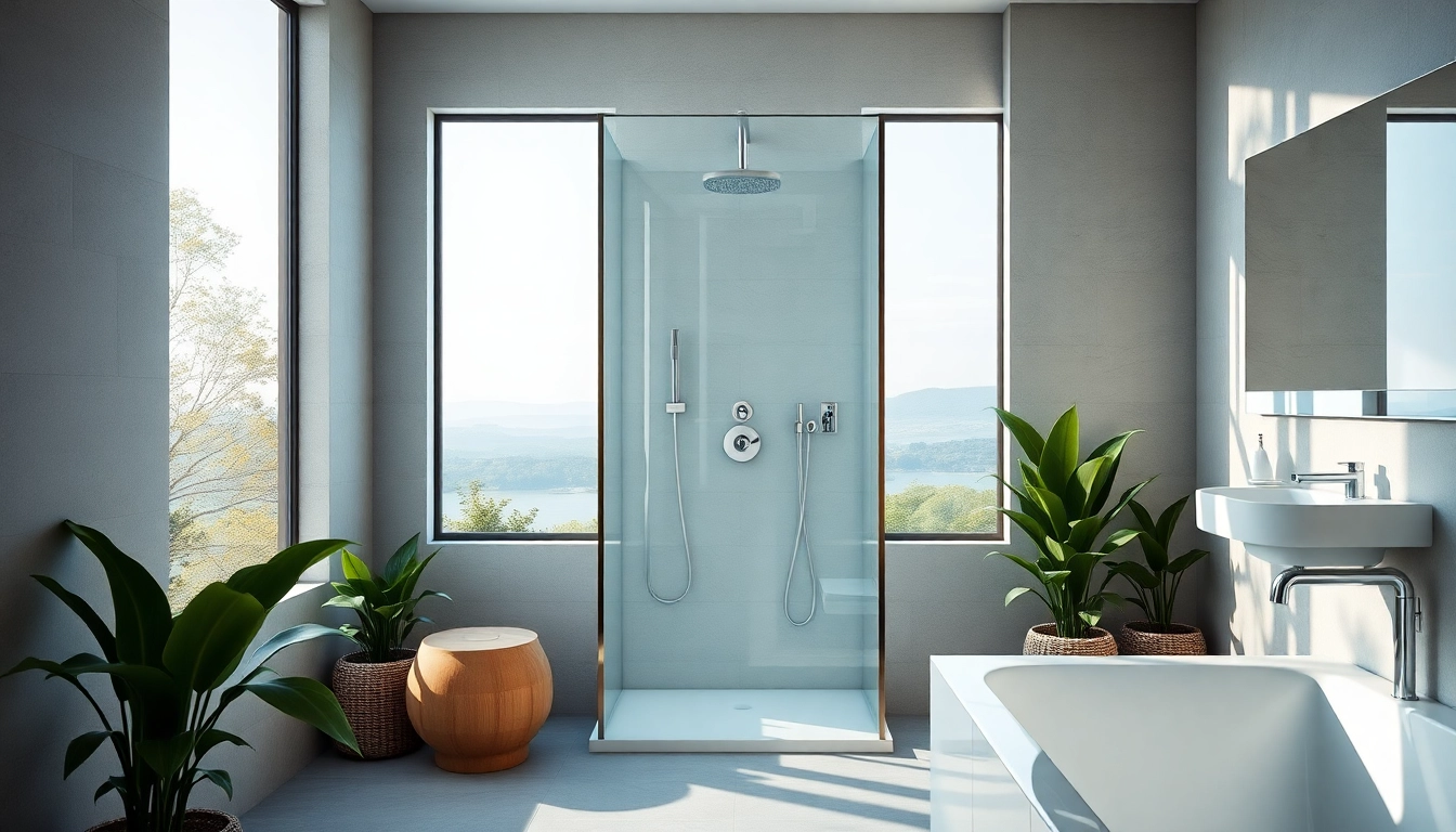 Transform your bathroom with elegant showers au, showcasing modern design and serene aesthetics.