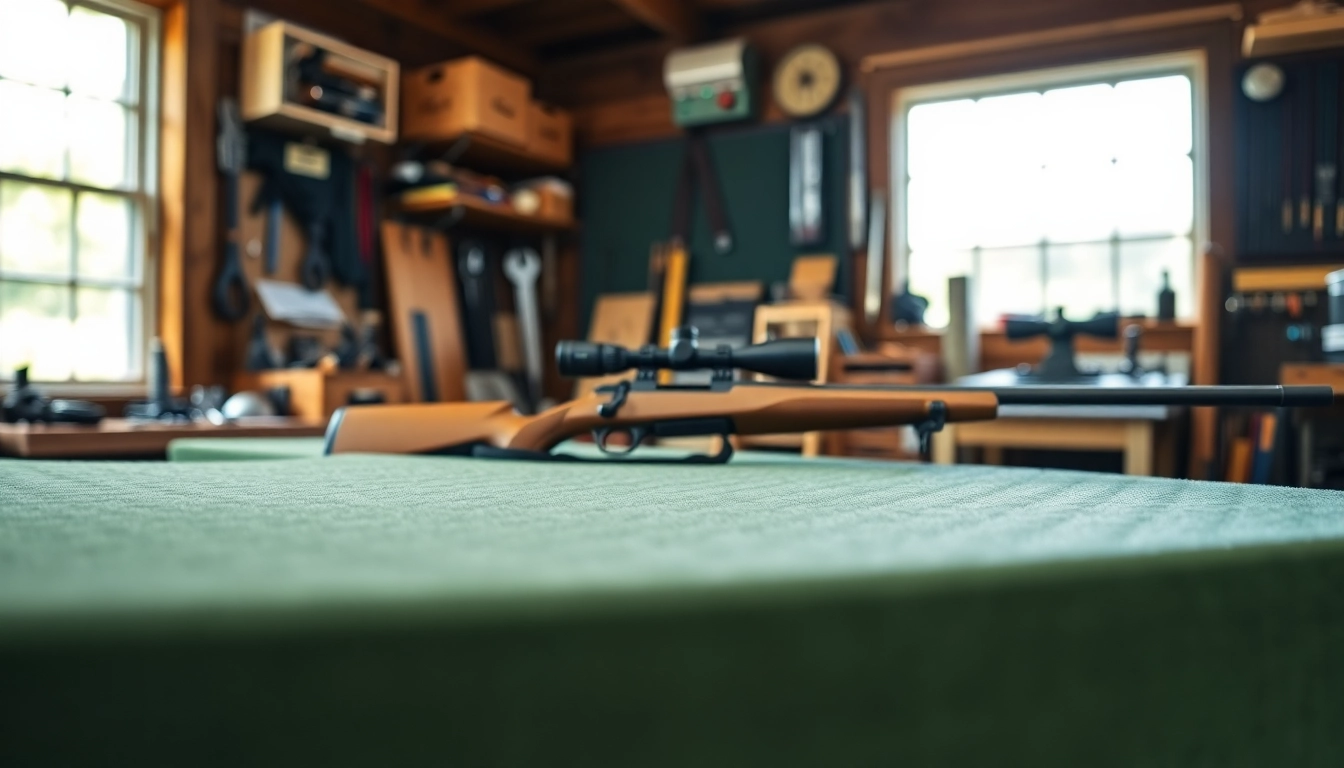 Foam for rifle case designed for optimal protection and custom fit in a workshop setting.