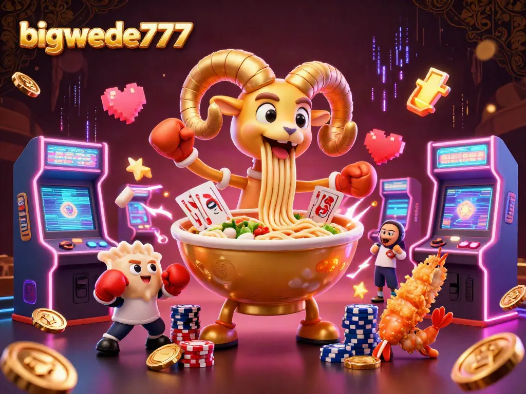 Engage with bigwede777 and experience vibrant 3D casino action featuring engaging game characters and elements.