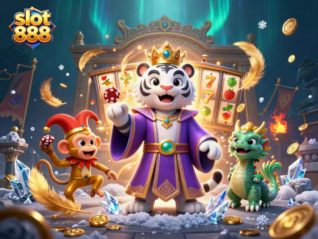 Experience the excitement of slot 888 gameplay with vibrant characters and immersive casino details.