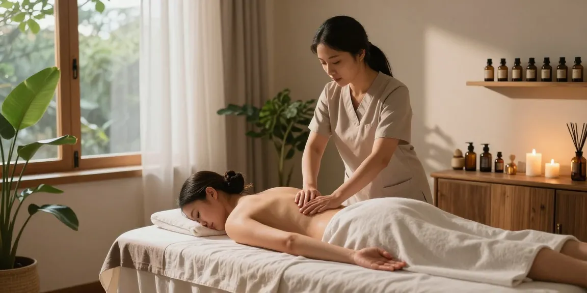 Relaxing Swedish massage therapy session in a tranquil spa environment.
