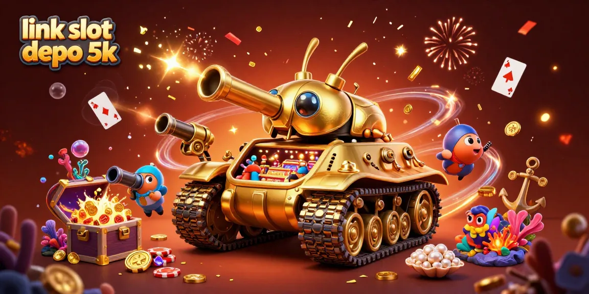Experience excitement with link slot depo 5k offering jackpot adventures through a golden casino tank.