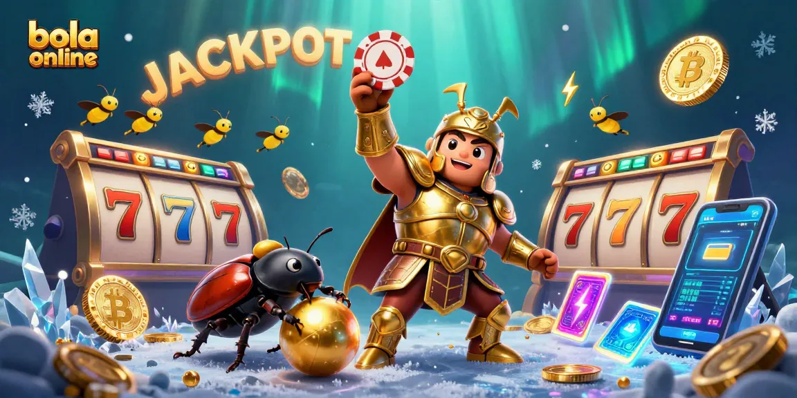 Celebrate wins in bola online with a vibrant 3D circus of gambling characters and crypto elements.