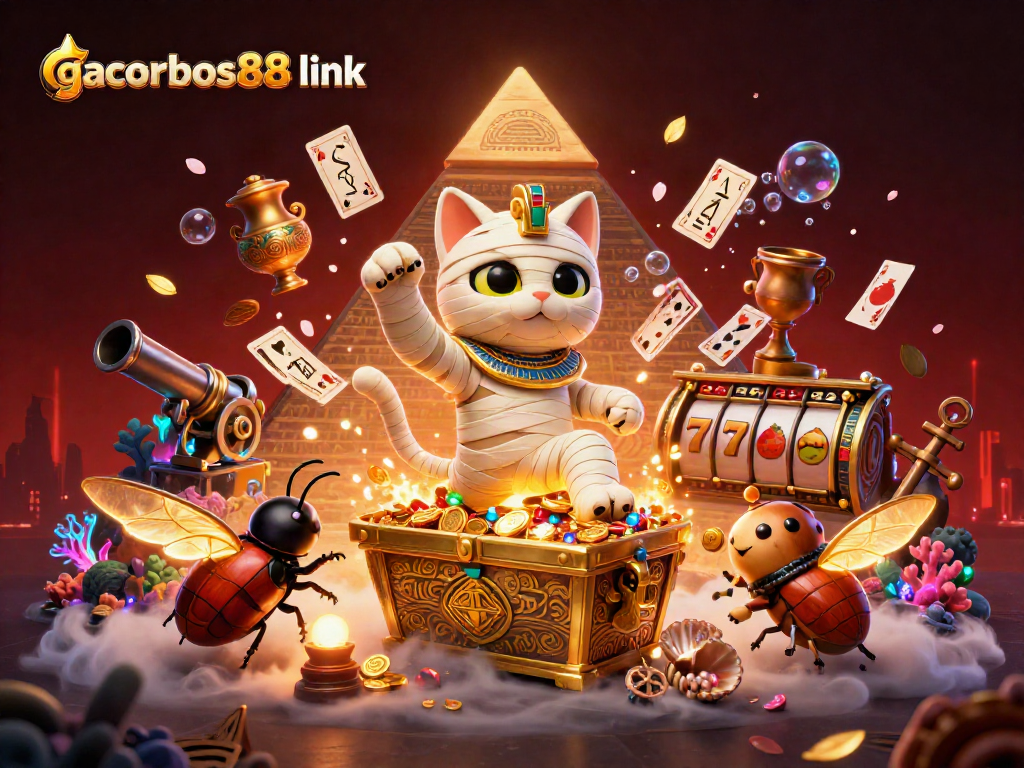 Play slots and experience winning spins with gacorbos88 link in a vibrant casino scene.