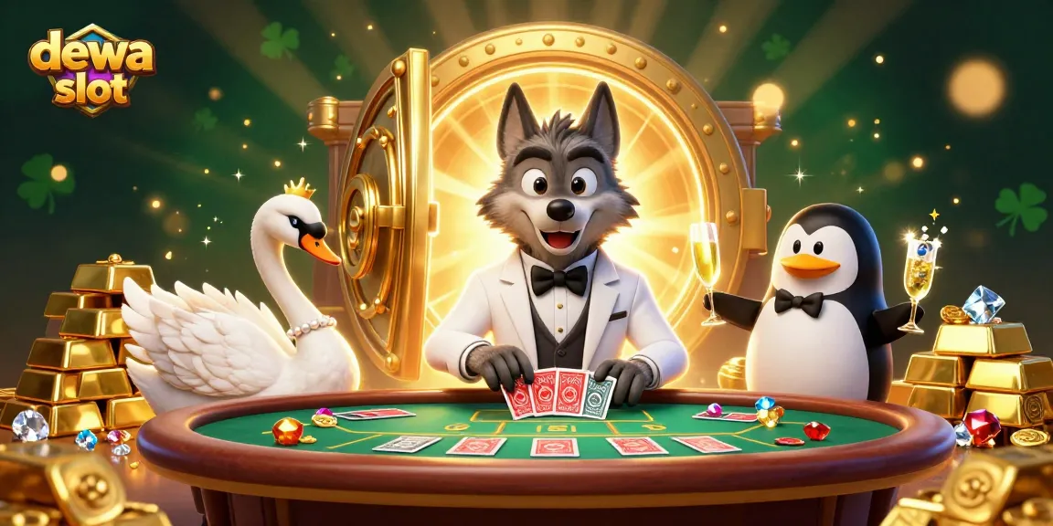 Permainan dewa slot di kasino, kombinasi karakter lucu dan elemen mewah untuk pengalaman seru.