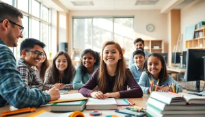 Engaged students exploring interactive learning experiences in Education settings.