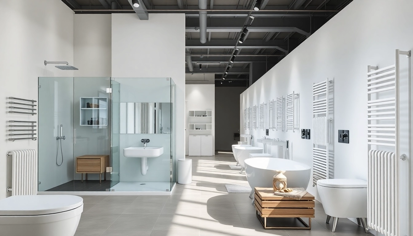 Inspirierende Auswahl von sonni sanitär GmbH Produkten in einem modernen Badezimmer-Showroom