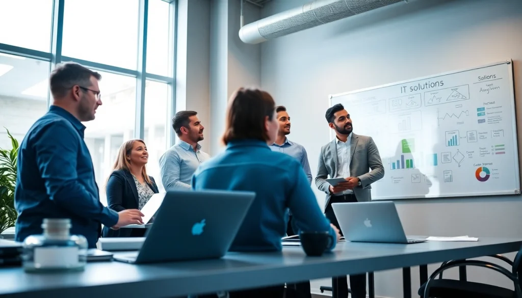 Tampa Bay Managed IT Services team collaborating in a modern office environment.