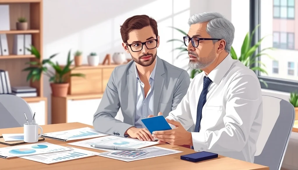 카드 현금화에 대한 전문가와 상담하는 장면을 담은 사진