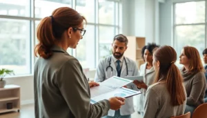 Enhance Health awareness through professional advice in a modern clinic setting.