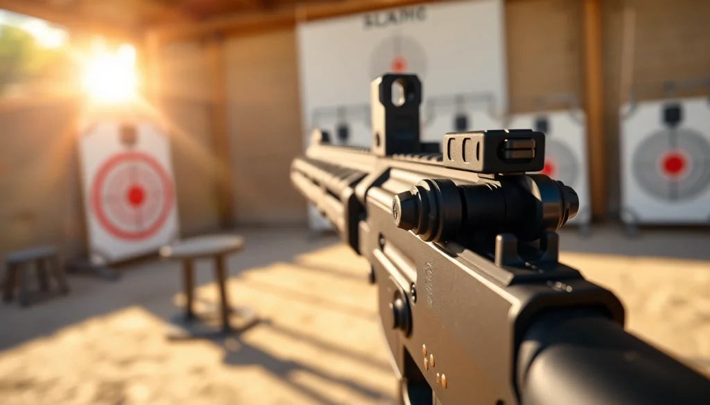 Showcase the alamo 15 trigger 3 position with professional setup at the shooting range.