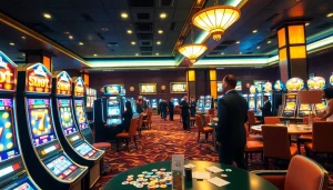 Engage in thrilling games at the slot depo 5rb area within a luxurious casino.