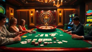 Experience the excitement at trang chủ i9bet with players engaging in Poker and roulette.