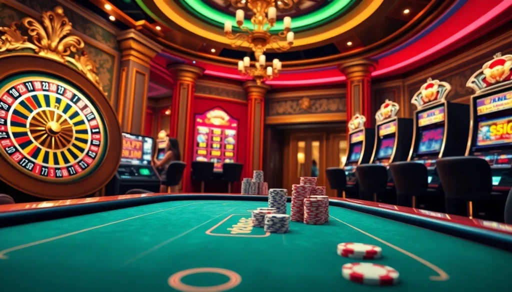Vivez l'excitation des gains dans un casino en ligne fiable avec des jetons de poker vibrants et l'excitation de la roulette.