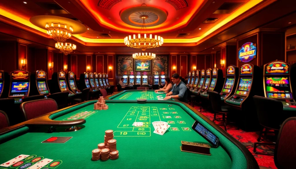 Vivez l'excitation d'un casino en ligne fiable avec des tables de jeux vibrantes et des joueurs profitant de leurs jeux préférés.