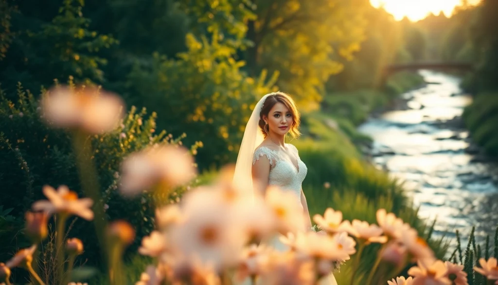 Brilliant wedding photography depicting a joyful couple in a romantic outdoor setting.
