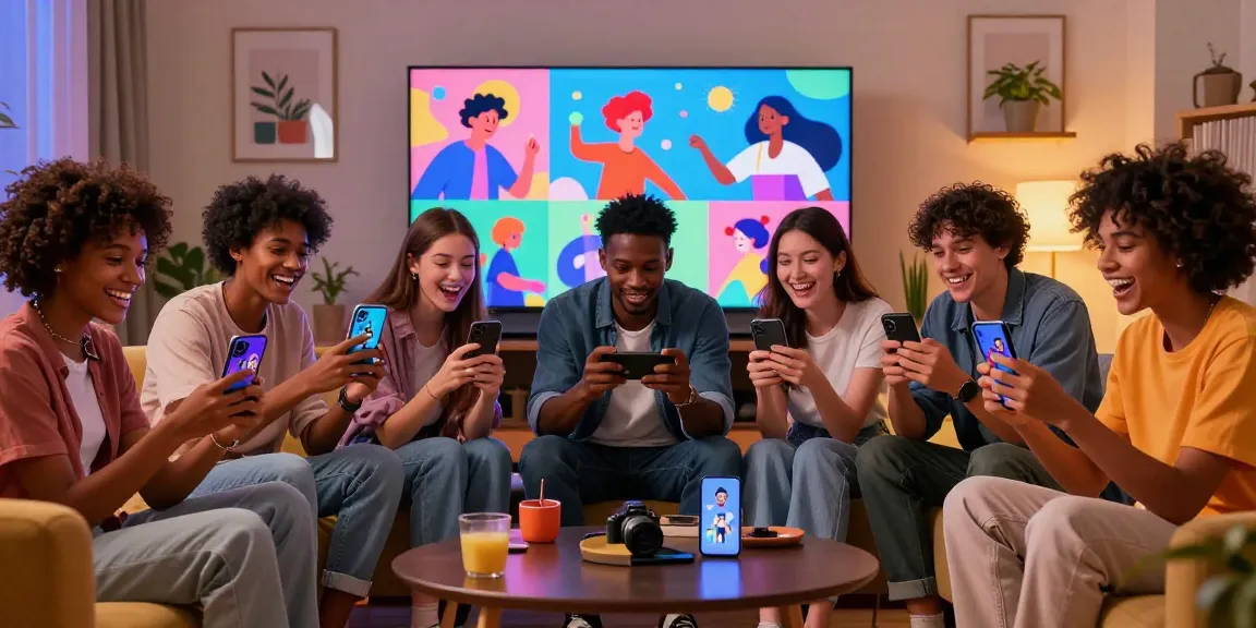 Friends enjoying smash or pass ai game in a cozy setting with AI-generated images