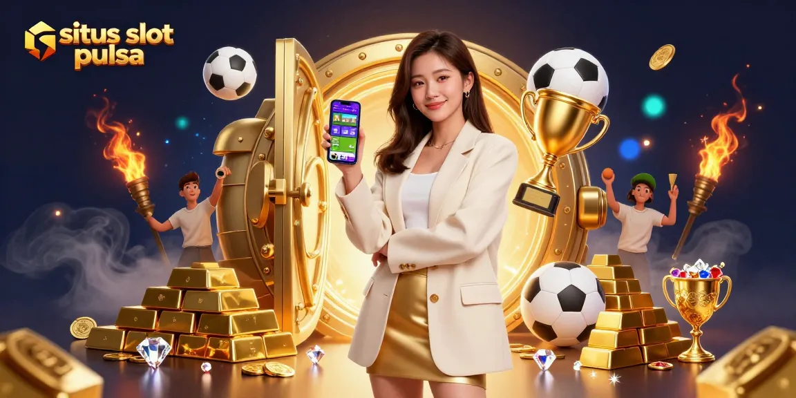 Experience winning at situs slot pulsa with engaging gameplay and enticing rewards in a vibrant casino scene.
